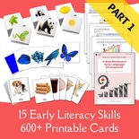 6-Step Montessori Early Language Development Packet (18 Months+)