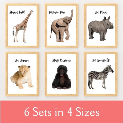 Baby Animal Wall Art Nursery Decor