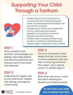 Supporting Your Child Through a Tantrum